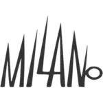 MILANO-Schriftzug