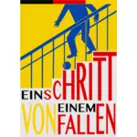 Deutsche Plakat für fallen