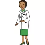 Dokter wanita dengan stetoskop