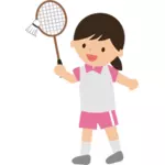 Badminton meisje