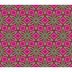 Diseño geométrico de la rosa y verde