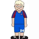 Giocatore di gioco del calcio da Islanda