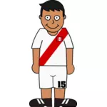 Giocatore di calcio peruan
