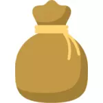 Brown money bag