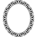 Elliptical frame mirror