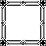Egyptische frame in zwart-wit