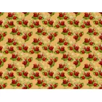 Jordbær mønster med blomster