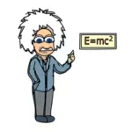 Эйнштейн с уравнением