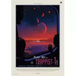 NASA trapistów plakat