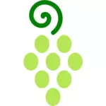 Ícone de uvas verdes