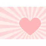 Diseño de corazón en color rosa