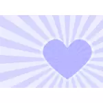 Design de coração na cor violeta