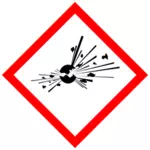 Explosive substances warning