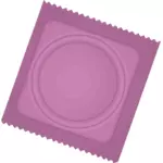 Paquete de preservativos de rosado
