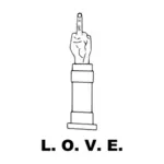 L.O.V.E. ve heykel