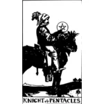 Ridder av pentacles tarot-kort