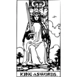 राजा तलवारों का टैरो कार्ड