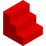 Röd trappor