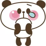 Desenho de panda triste