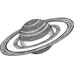 Arte de linha de Saturno