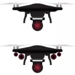 Two camera drones