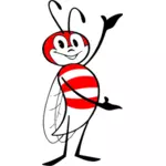 Cartoon bee vector image