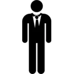 Mann im Anzug-Symbol