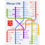 Mappa della metropolitana di San Pietroburgo