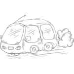 Illustration de voiture de dessin animé