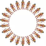 Egyptian circle frame