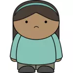 Smutná dívka animace
