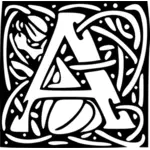 Letter A vector image