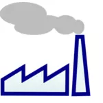 Factory with a chimney icon