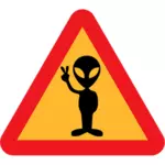 Aliens Warnschild