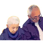 Starší asijský pár
