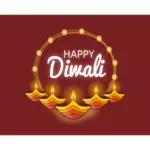 Счастливая поздравительная открытка Дивали 2