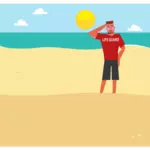 Lifeguard on the beach