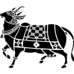 Корова Stencil клип искусства