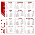 Календарь с 2017