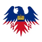 Flagga av Lichtenstein krön