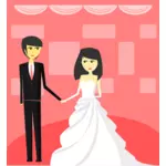 Bruiloft illustratie