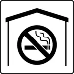 Vektorové ilustrace hotelu žádné kouření znamení
