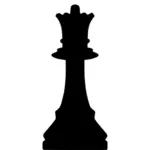 Pieza de ajedrez de la silueta