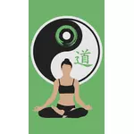 Yoga trening logotype