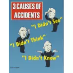 Причины аварии плакат