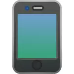 iPhone 4 blå vektor illustration