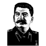 Портрет Иосифа Сталина векторное изображение