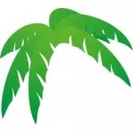 Daun pohon Palm vektor ilustrasi