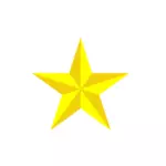 Décoration étoile jaune