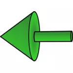 Flecha izquierda verde